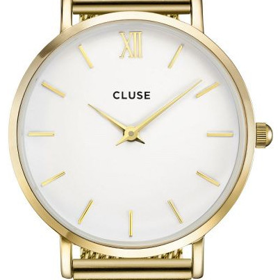 Cluse Minuit Mesh Gold White Cw Zegarkicentrum Pl