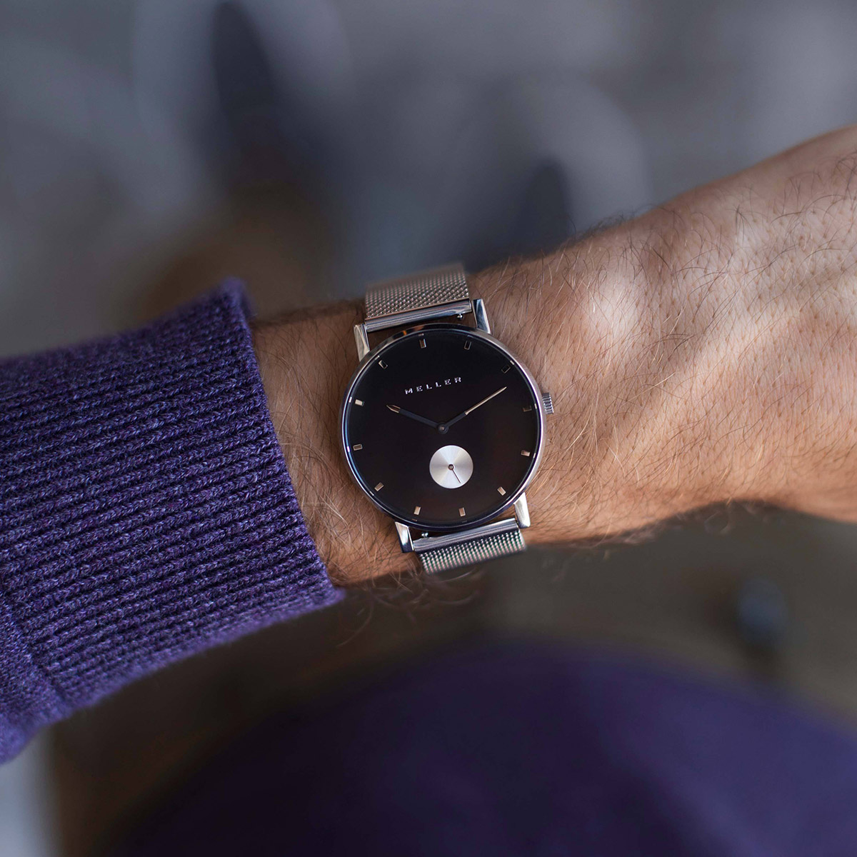 Meller Maori Black Silver 2S2SILVER  zegarek męski 10