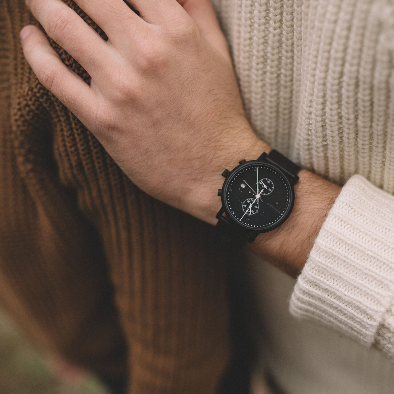 Meller Makonnen All Black Chronograf 4NN2BLACK  zegarek męski 14