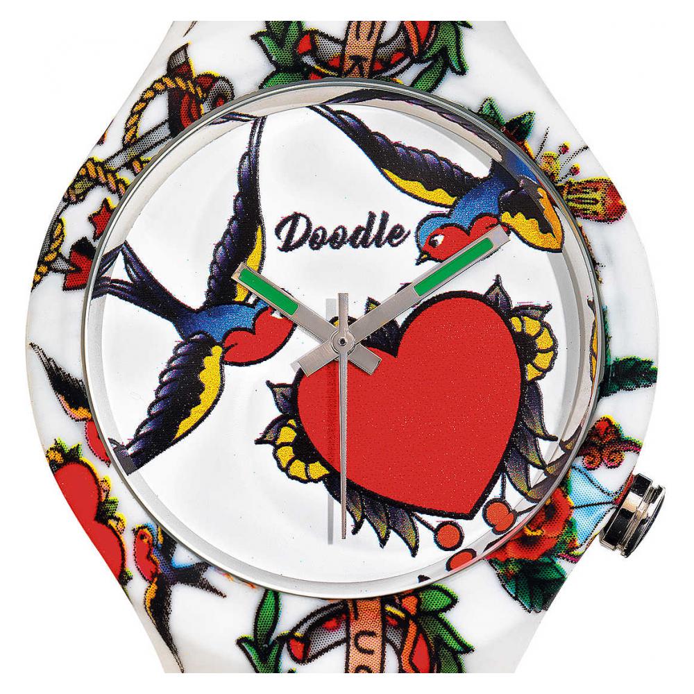 Doodle Mood Swallows and Hearts DOTA002 - zegarek damski 7