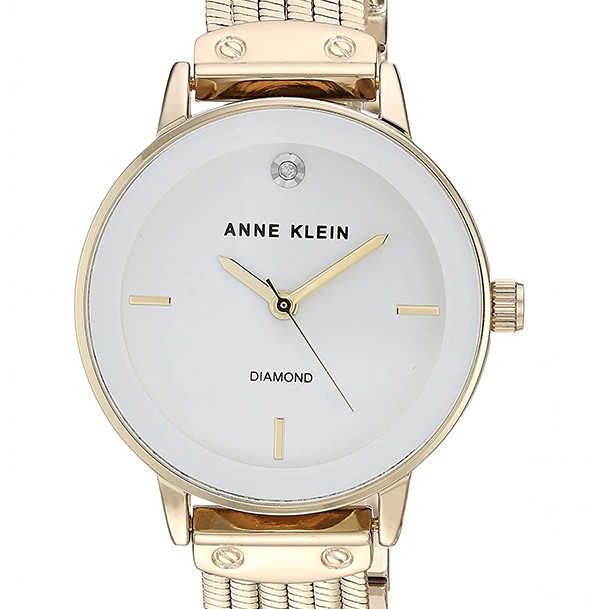 Anne Klein Diamond Gold AK3220WTGB - zegarek damski 7