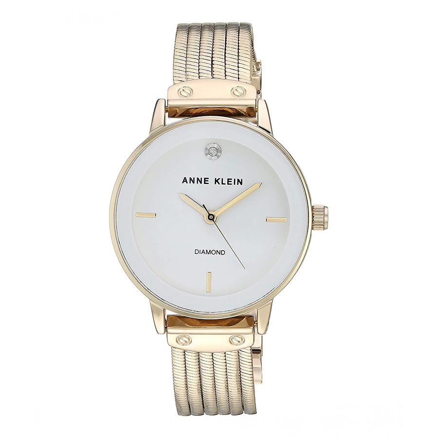 Anne Klein Diamond Gold AK3220WTGB - zegarek damski 1