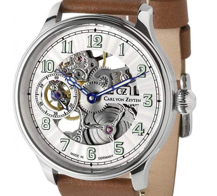 Carl Von Zeyten Automatic Skeleton Zeyten Lahr CVZ0021WH - zegarek męski 7