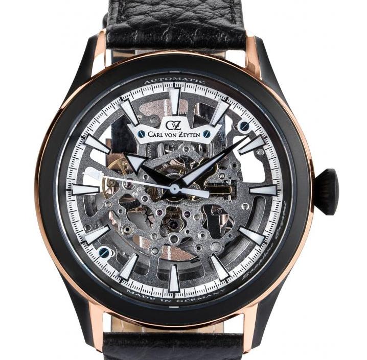 Carl Von Zeyten Waldkirch Skeleton Automatic CVZ0065RBK - zegarek męski 7