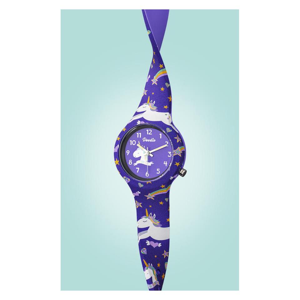 Doodle Doodle Kids Purple Unicorn DO32006 - zegarek 8