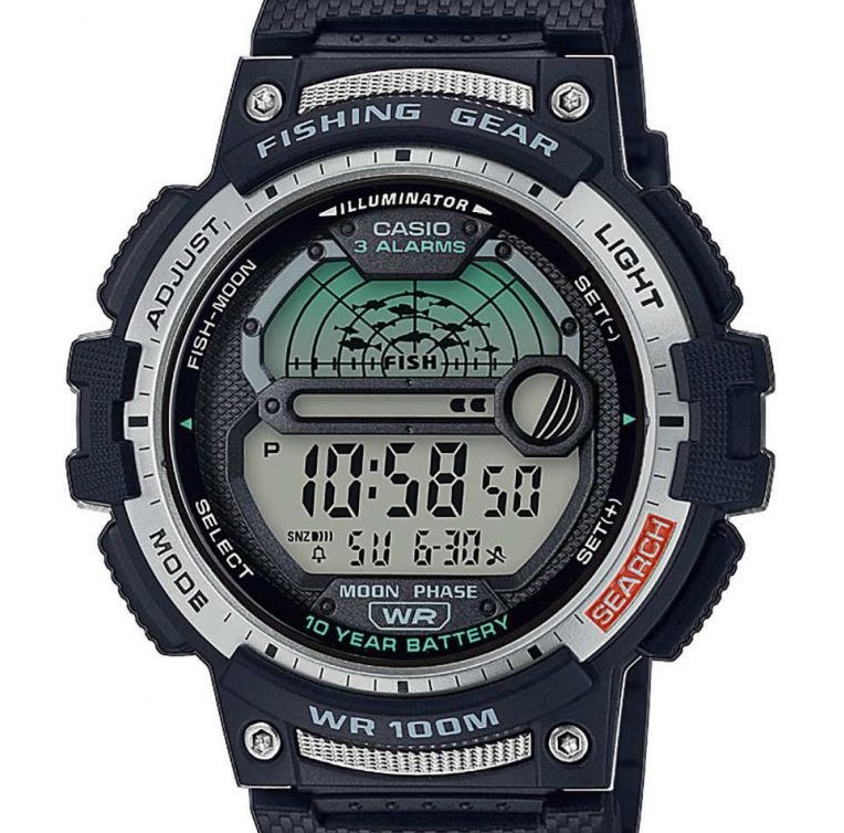 Casio Sport Fishing Gear Digital WS-1200H-1A - zegarek męski 7