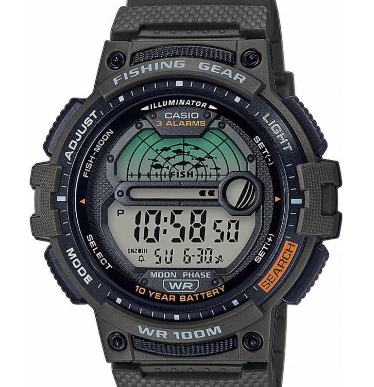 Casio  Sport Fishing Gear Digital WS-1200H-3A - zegarek męski 7