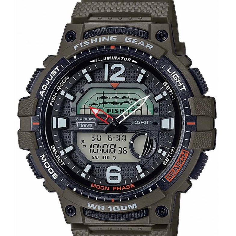 Casio Sport Fishing Gear Digital Combi WSC-1250H-3A - zegarek męski 7