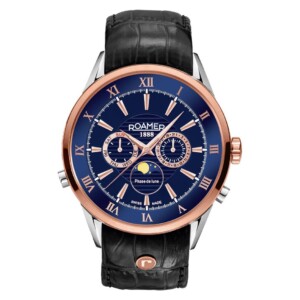 Roamer Superior Moon Phase 508821 47 43 05 - zegarek męski