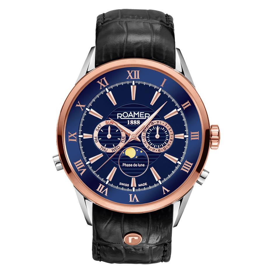 Roamer Superior Moon Phase 508821 47 43 05 - zegarek męski 1