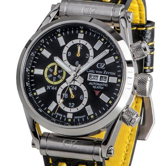 Carl Von Zeyten No.44 CVZ0044BKYL - zegarek męski 7