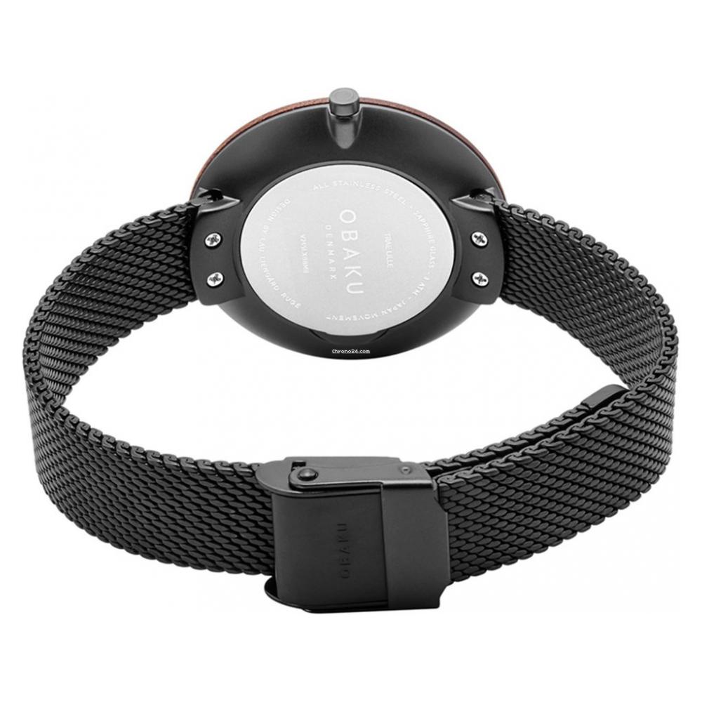 Obaku TRAE LILLE - CHARCOAL V245LXBBMB - zegarek damski 9