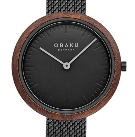 Obaku TRAE LILLE - CHARCOAL V245LXBBMB - zegarek damski 7