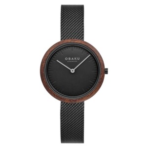 Obaku TRAE LILLE - CHARCOAL V245LXBBMB - zegarek damski