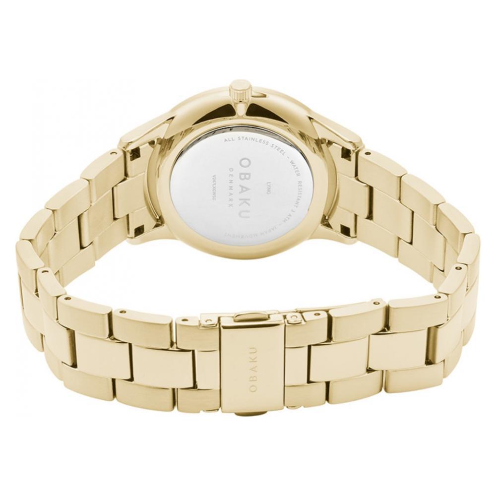 Obaku LYNG LILLE - GOLD V247LXGWSG - zegarek damski 8