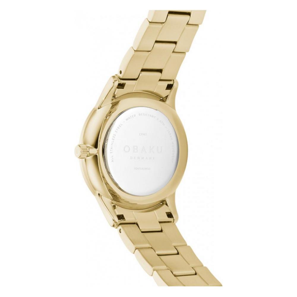 Obaku LYNG LILLE - GOLD V247LXGWSG - zegarek damski 7