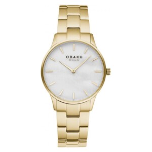 Obaku LYNG LILLE - GOLD V247LXGWSG - zegarek damski