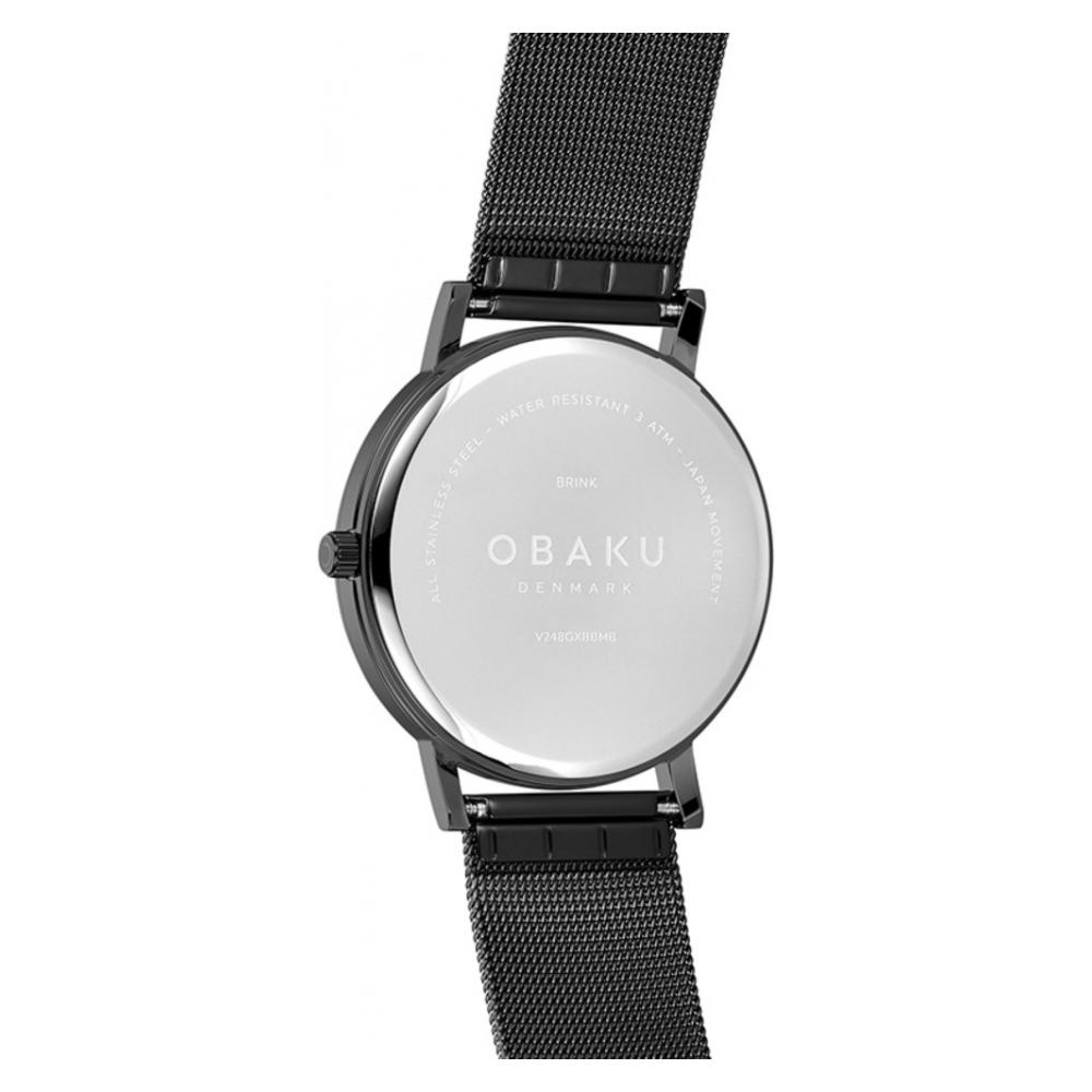 Obaku BRINK - CHARCOAL V248GXBBMB - zegarek męski 8