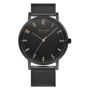 Obaku BRINK - CHARCOAL V248GXBBMB - zegarek męski