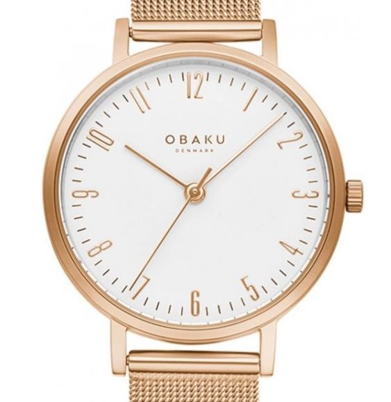 Obaku BRINK LILLE - ROSE V248LXVIMV - zegarek damski 7