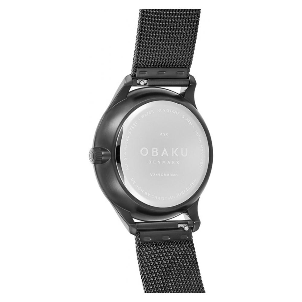 Obaku ASK - CHARCOAL V249GMBBMB - zegarek męski 8