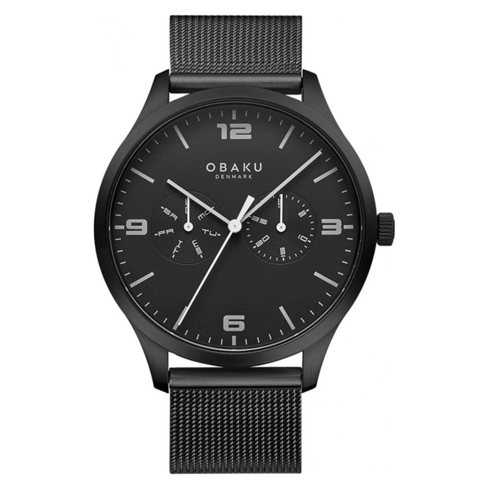 Obaku ASK - CHARCOAL V249GMBBMB - zegarek męski 7