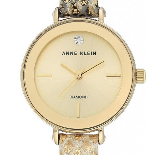 Anne Klein Diamond Accented AK3508CHGD - zegarek damski 7