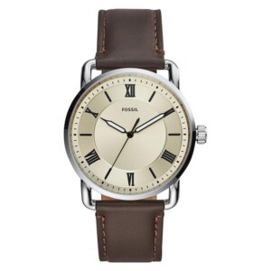 Fossil COPELAND THREE-HAND BROWN LEATHER FS5663 - zegarek męski