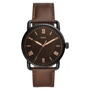 Fossil COPELAND THREE-HAND BROWN LEATHER FS5666 - zegarek męski