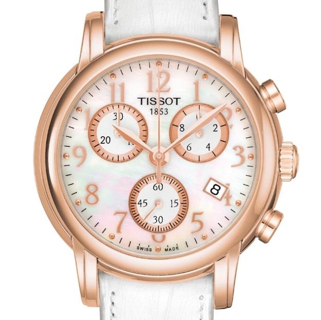 Tissot Chronograph Lady 18K GOLD T906.217.76.112.00 - zegarek damski 7