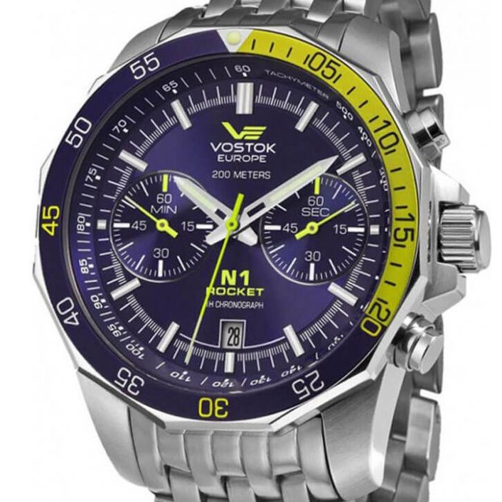 Vostok Europe Rocket N-1 Chrono 6S21/2255253B - zegarek męski 7