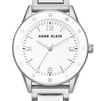 Anne Klein White Silver AK3603WTSV - zegarek damski 7