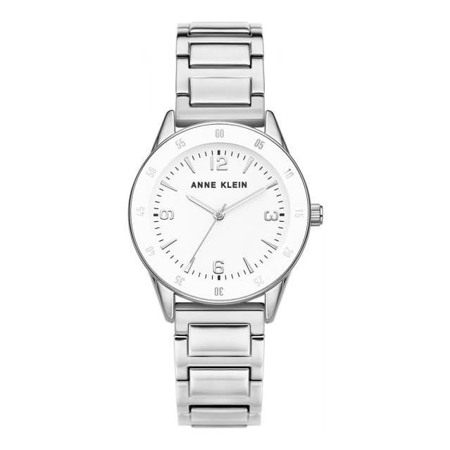 Anne Klein White Silver AK3603WTSV - zegarek damski 1