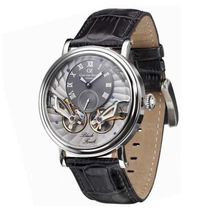 Carl Von Zeyten Black Forest Twin Balance Automatic CVZ0017SGY - zegarek męski 1