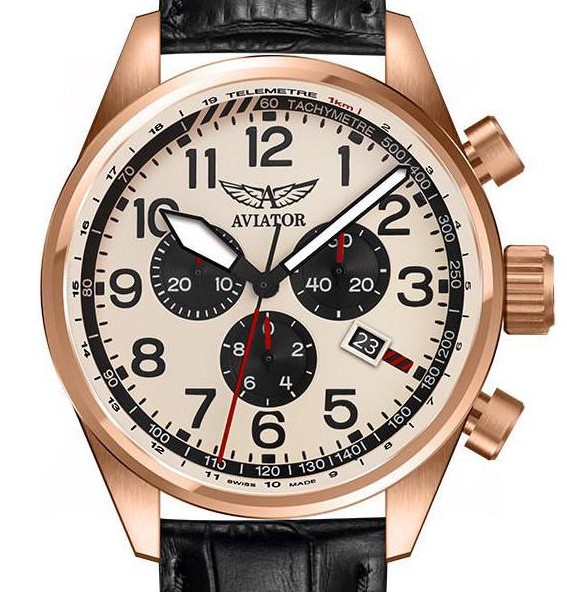 Aviator Airacobra Chronograph V.2.25.2.173.4 - zegarek męski 7