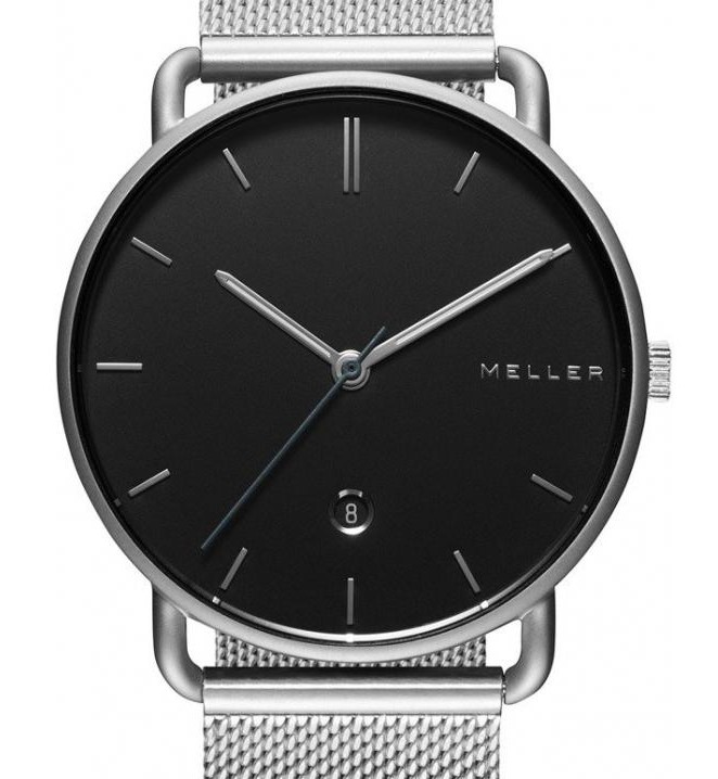 Meller Denka Black Silver 3PN-2SILVER - zegarek męski 7