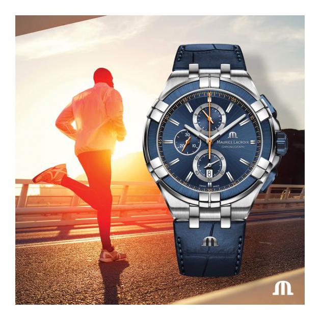 Maurice Lacroix AIKON GENT CHRONOGRAPH AI1018-SS001-432-4 - zegarek męski 8