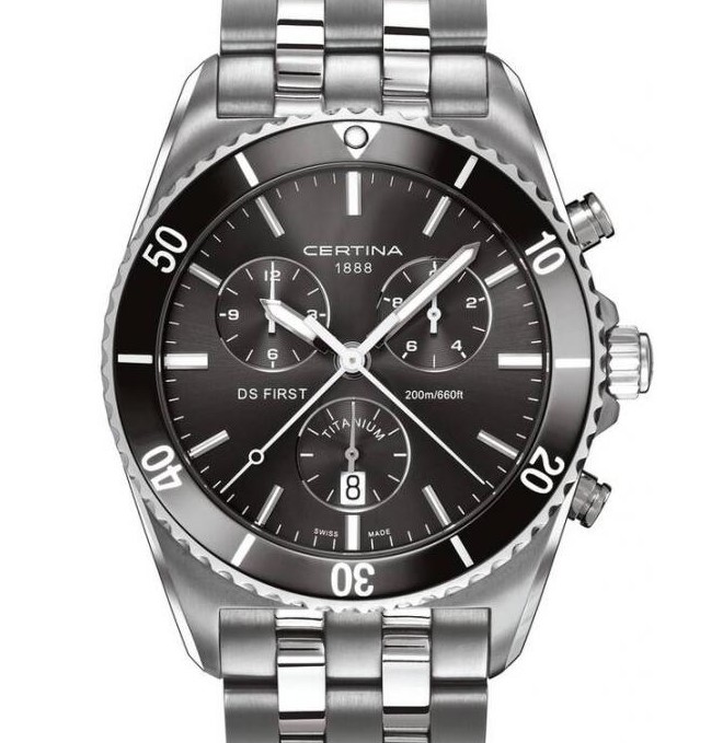 Certina DS First Gent Ceramic Chrono Titanium C014.417.44.081.00 - zegarek męski 7