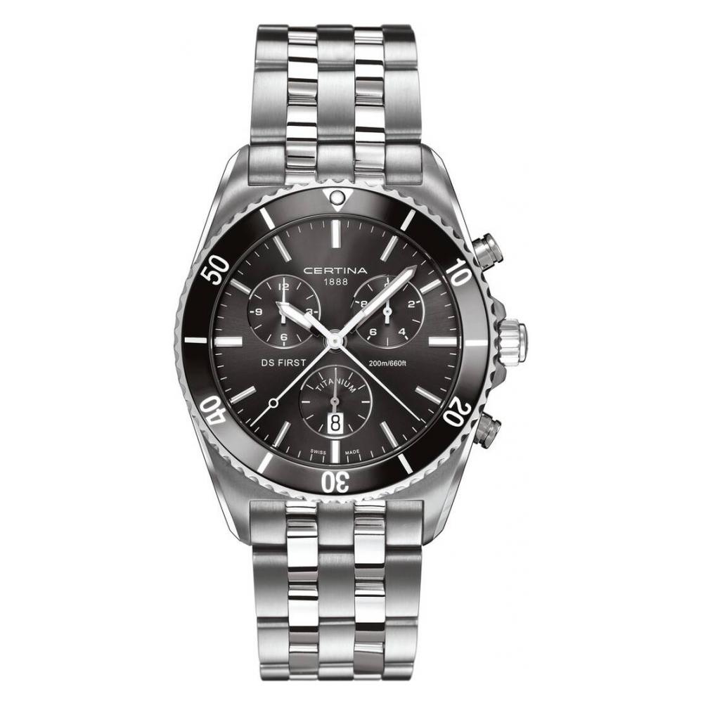 Certina DS First Gent Ceramic Chrono Titanium C014.417.44.081.00 - zegarek męski 1