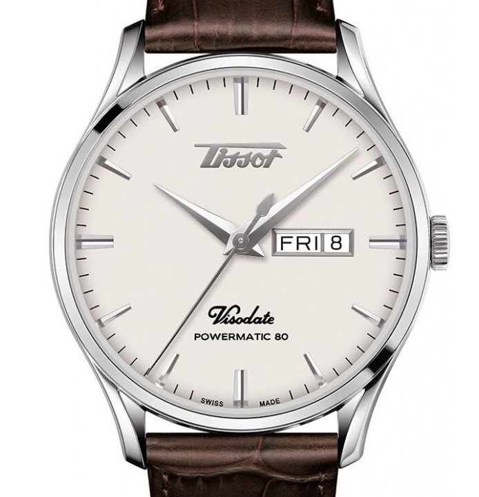 Tissot HERITAGE VISODATE POWERMATIC 80  T100.430.36.051.02 - zegarek męski 7