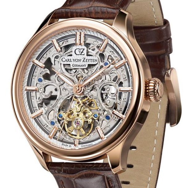 Carl Von Zeyten St. Georgen Skeleton Automatic CVZ0014RSL - zegarek męski 7