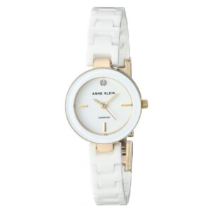 Anne Klein Quartz Diamonds AK2660WTGB - zegarek damski