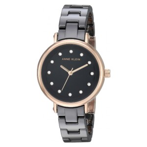 Anne Klein Crystal Accented Ceramic AK3312BKRG - zegarek damski