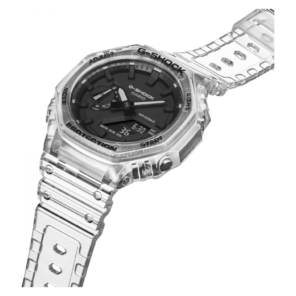 G-shock Casio Octagon White Skeleton GA-2100SKE-7A - zegarek męski 9