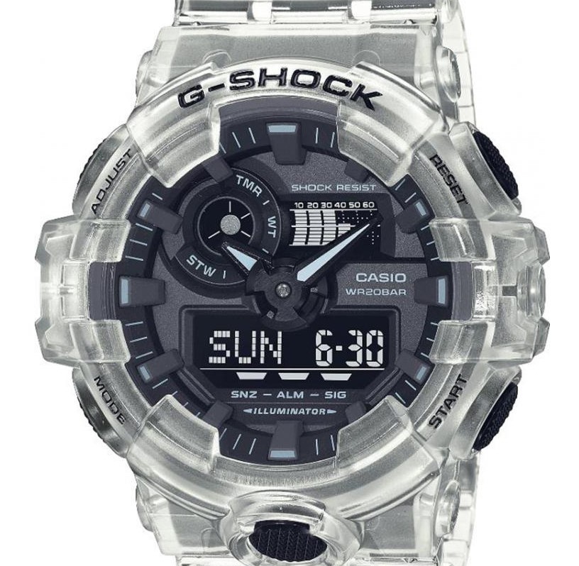 G-shock Classic White Skeleton GA-700SKE-7a - zegarek męski 9