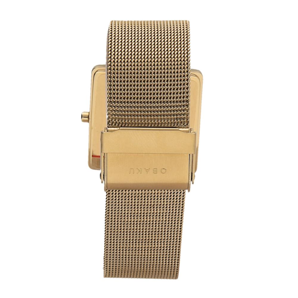 Obaku KVADRAT - GOLD V236LXGIMG - zegarek damski 11