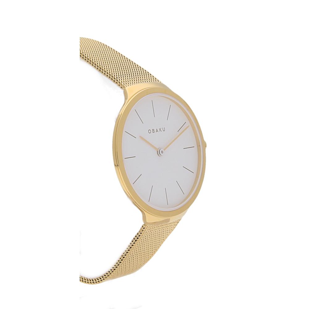 Obaku ARK LILLE - GOLD V240LXGWMG - zegarek damski 10