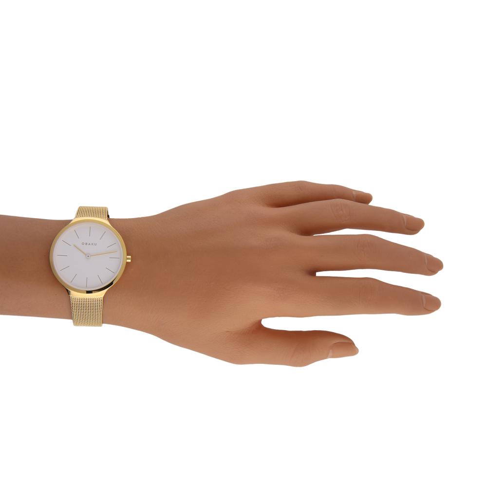 Obaku ARK LILLE - GOLD V240LXGWMG - zegarek damski 14