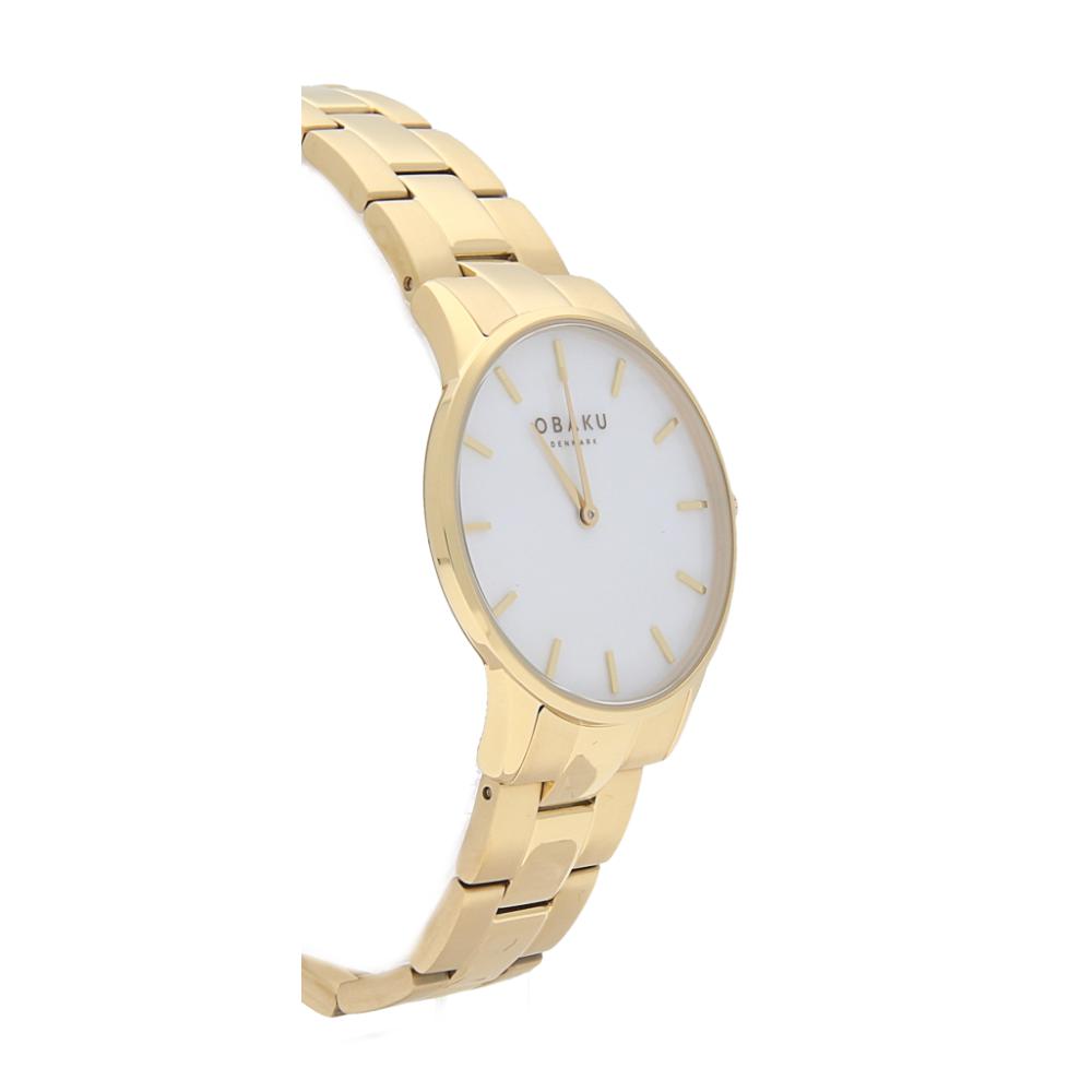 Obaku LYNG LILLE - GOLD V247LXGWSG - zegarek damski 9