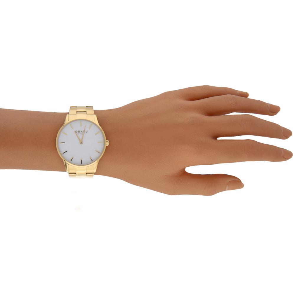 Obaku LYNG LILLE - GOLD V247LXGWSG - zegarek damski 13